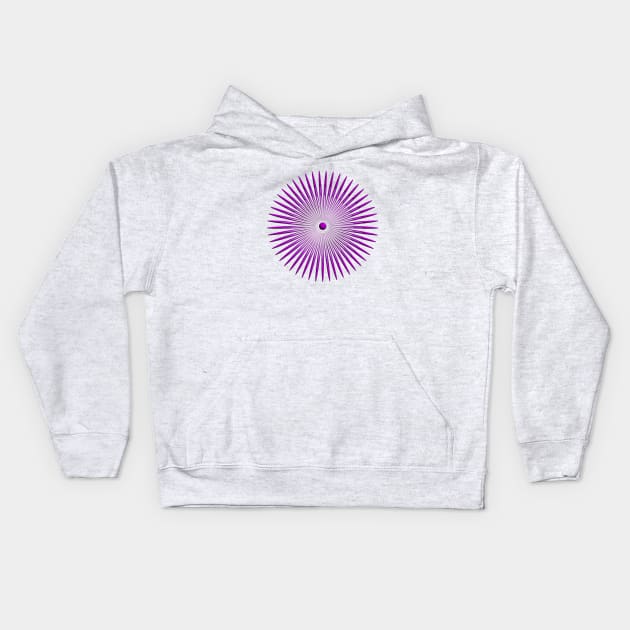 concentric purple Kids Hoodie by desingmari